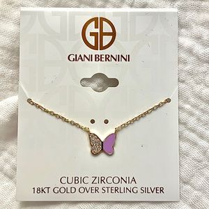 Giani Bernini 18KT Gold butterfly necklace